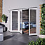 Jeld-Wen Bedgebury Clear Glazed White Hardwood Reversible External Folding Patio door, (H)2094mm (W)2994mm