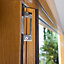 Jeld-Wen Canberra Clear Glazed Golden Oak LH External Folding Patio door, (H)2094mm (W)2394mm