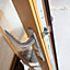 Jeld-Wen Canberra Clear Glazed Golden Oak LH External Folding Patio door, (H)2094mm (W)2394mm