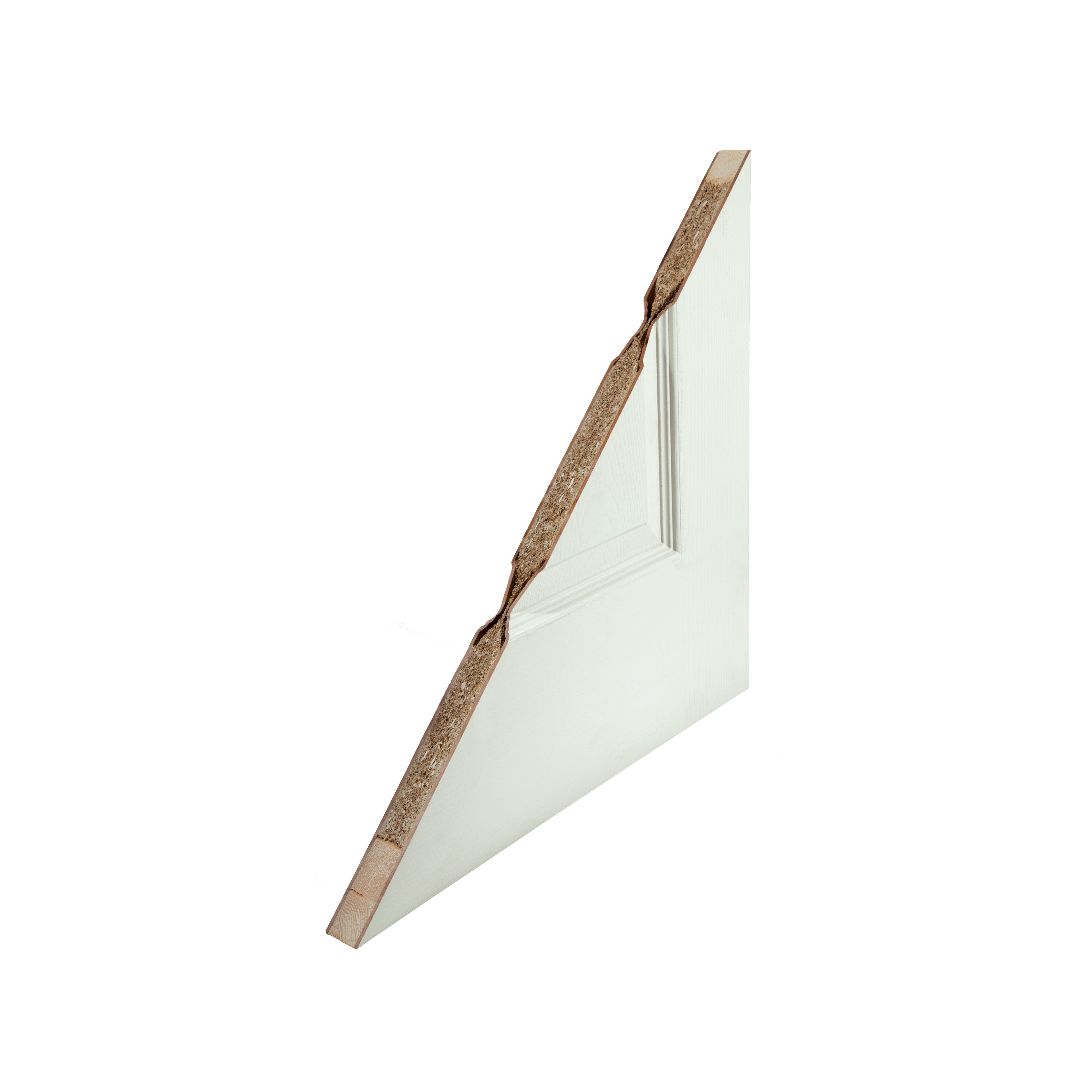 Jeld-Wen Linea Solid core Unglazed Flush White Internal Timber Door, (H)2040mm (W)726mm (T)40mm