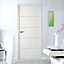 Jeld-Wen Linea Unglazed Flush White Internal Door, (H)2040mm (W)726mm (T)40mm