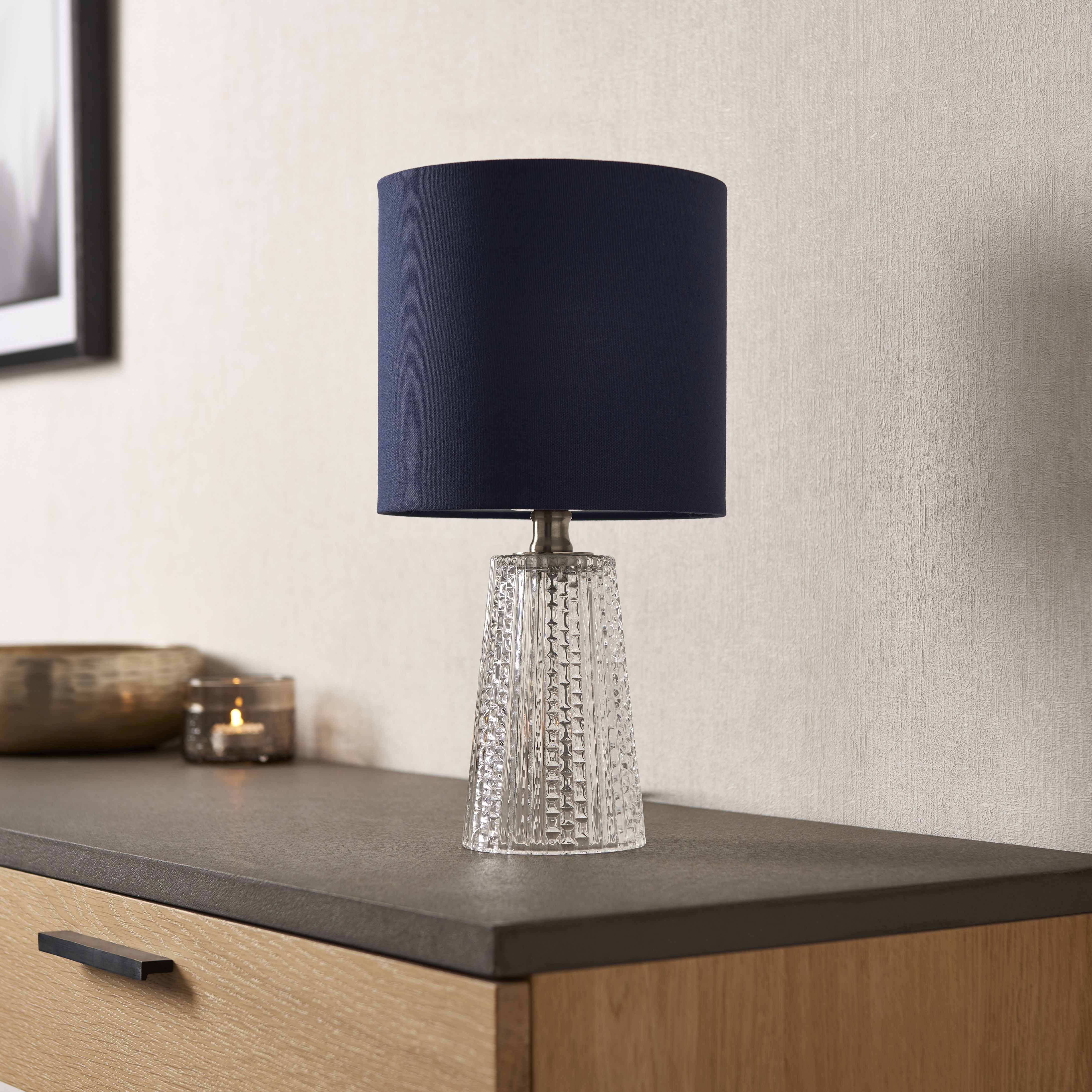 Jewel Decorative Clear Cone Table lamp