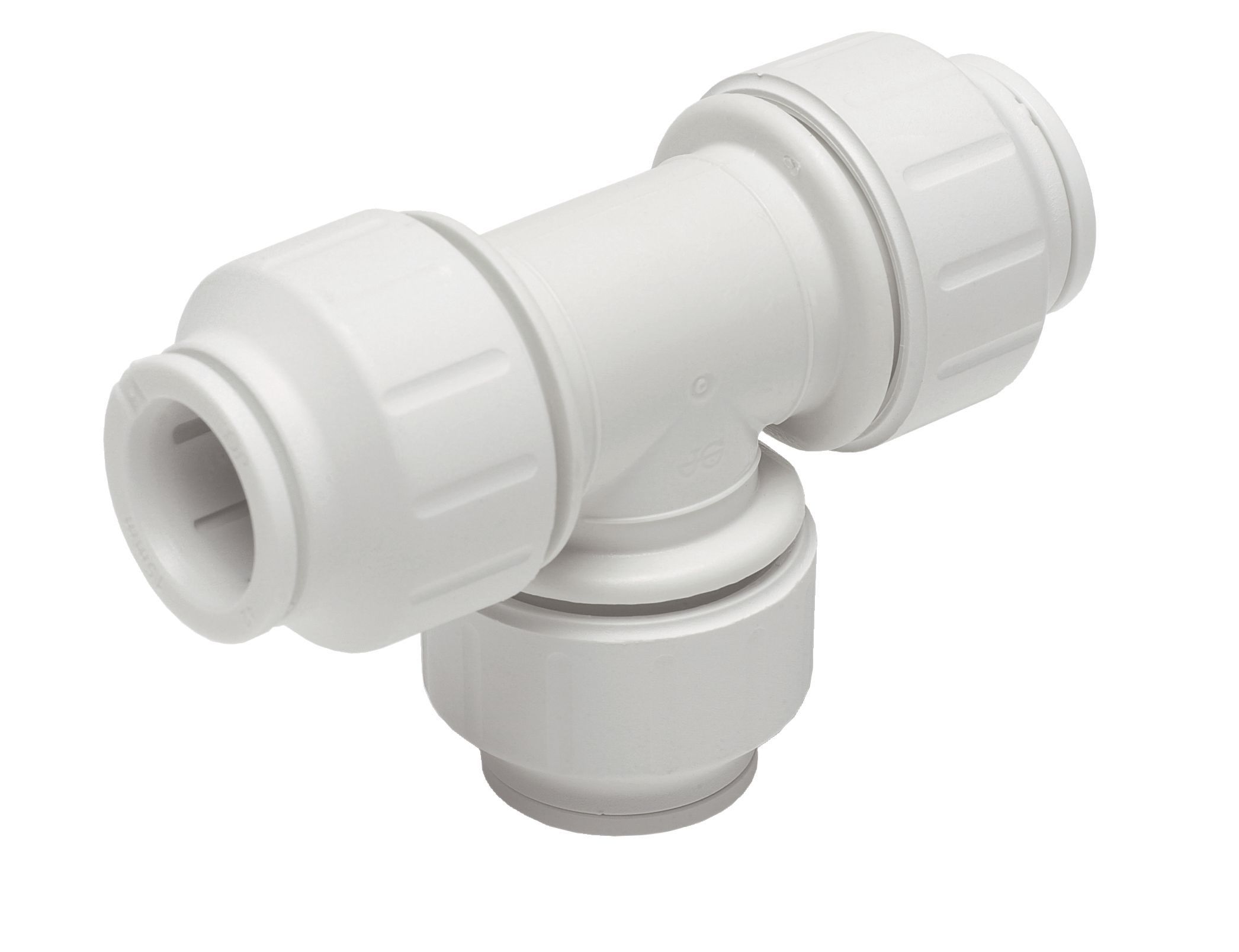 JG Speedfit PEM0215WP White Push-fit Equal Pipe tee (Dia)15mm x 15mm x 15mm