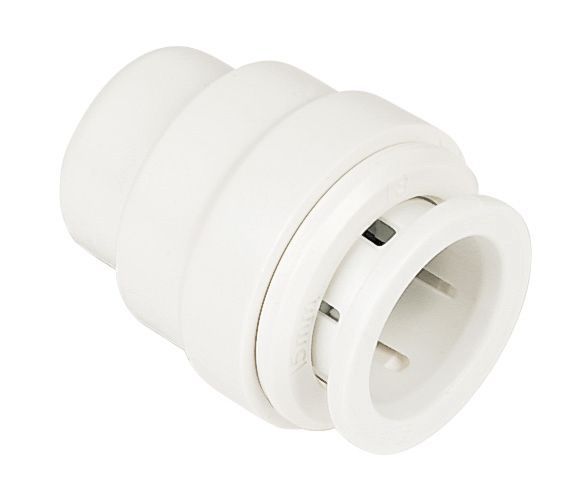 JG Speedfit Plastic Pushfit Stop end (Dia)15mm, Pack of 10 DIY at B&Q