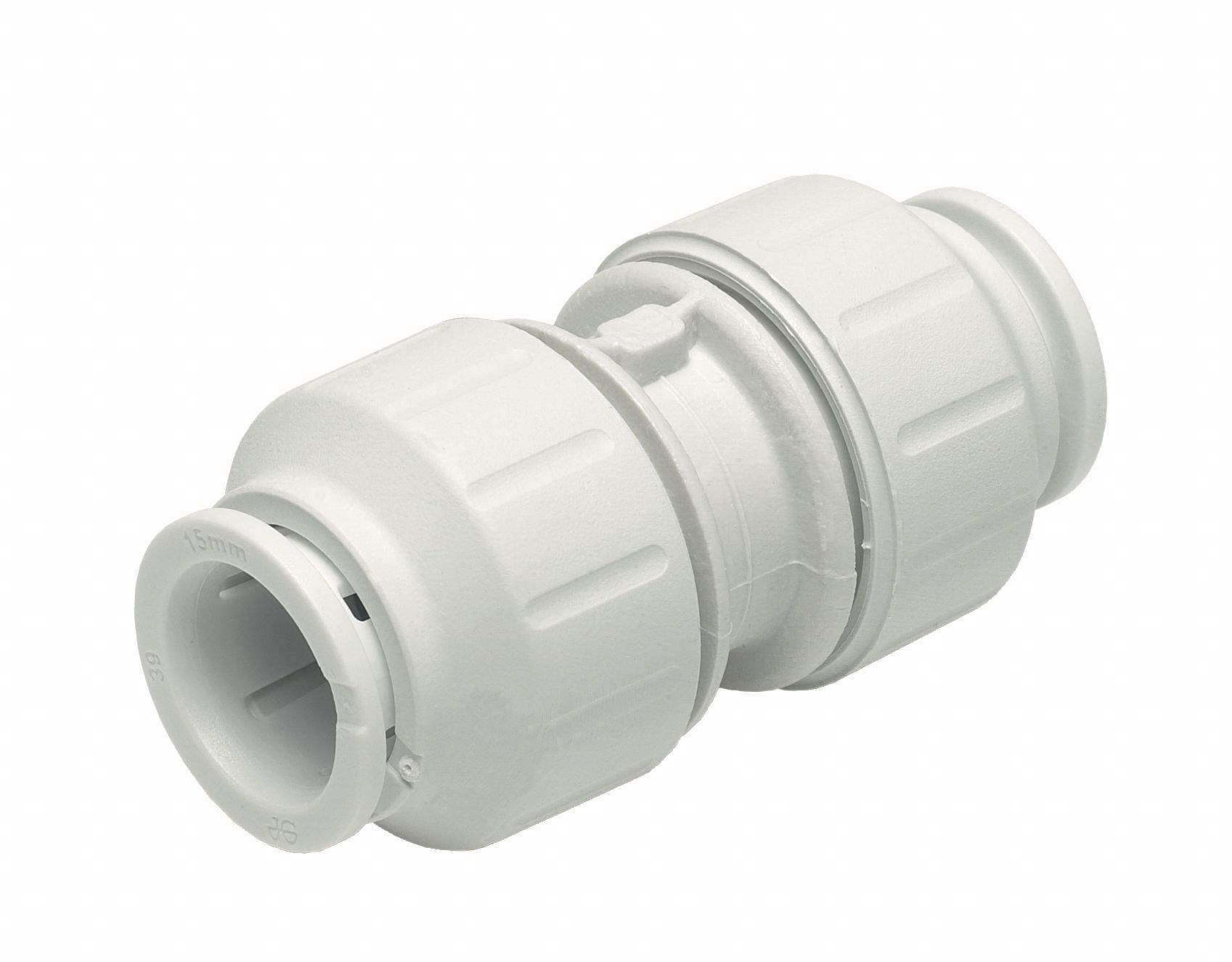 JG Speedfit  Plastic Push-Fit Equal Coupler 15mm