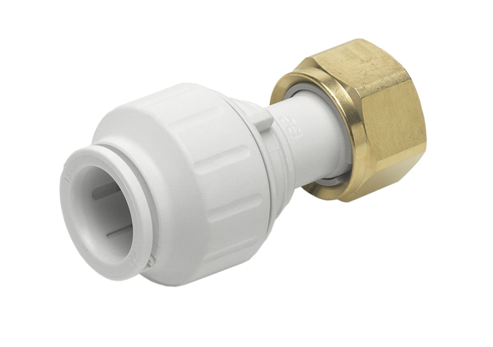 JG Speedfit straight tap connector 15mm x 3/4inch Pack 5