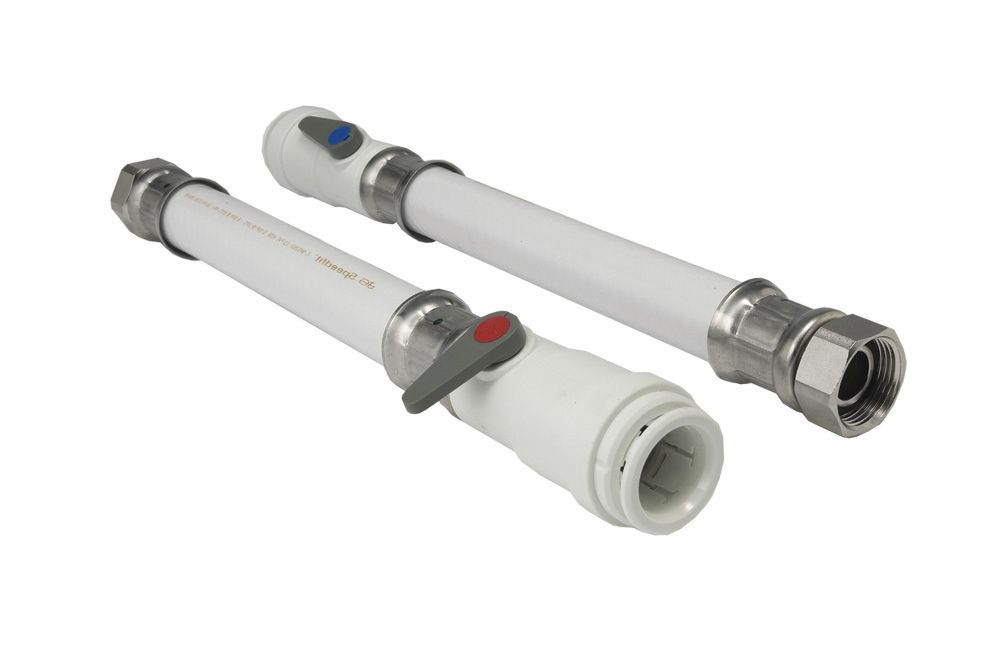 JG Speedfit Tap connector WFLX37-H 2 Pack Push-fit (L)300mm 15mm