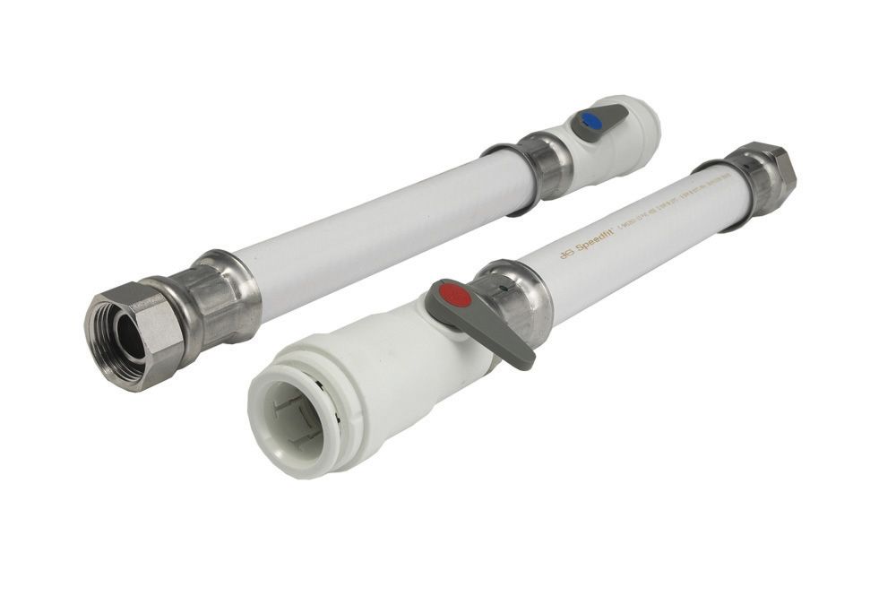 JG Speedfit Tap connector WFLX37-H 2 Pack Push-fit (L)300mm 15mm