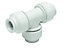 JG Speedfit White Push-fit Equal Pipe tee (Dia)10mm x 10mm x 10mm