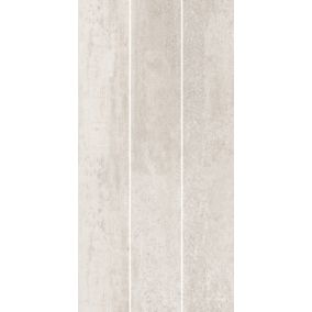 Johnson Tiles Ashlar Warm Taupe Matt Textured Stone effect Ceramic Indoor Wall Tile, Pack of 5, (L)600mm (W)300mm