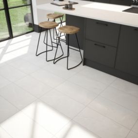 Johnson Tiles Auckland Steel Grey Matt Stone effect Ceramic Indoor Wall & floor Tile, Pack of 5, (L)600mm (W)300mm