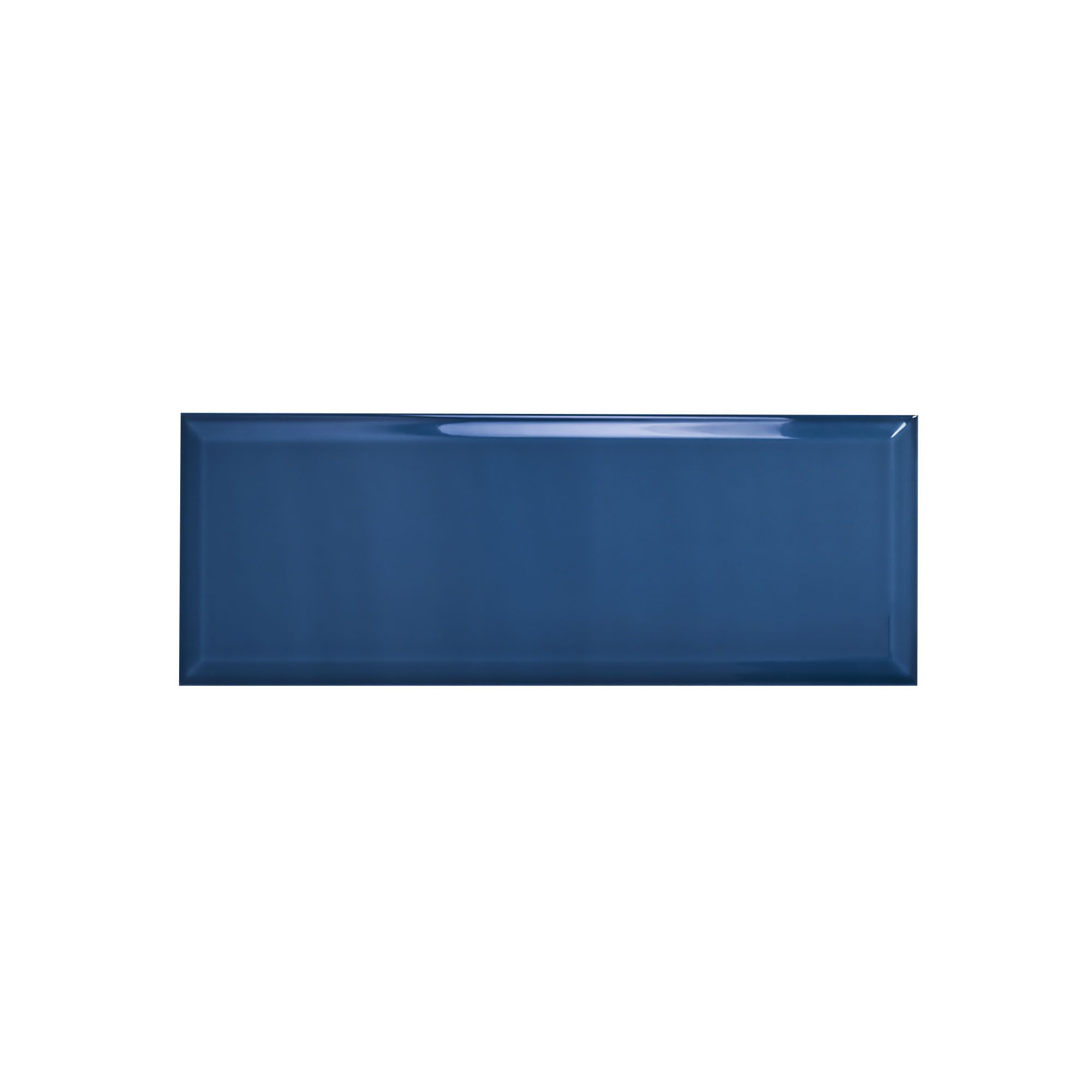 Johnson Tiles Bevel Azure Gloss Ceramic Indoor Wall Tile Sample