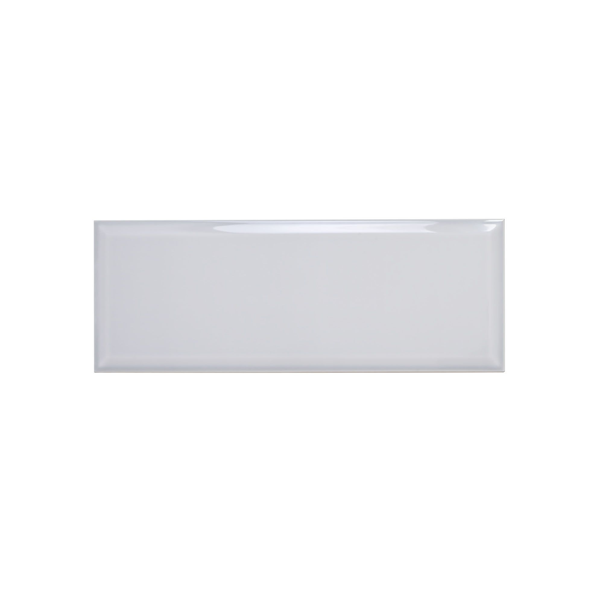 Johnson Tiles Bevel Dove Gloss Ceramic Indoor Wall Tile Sample