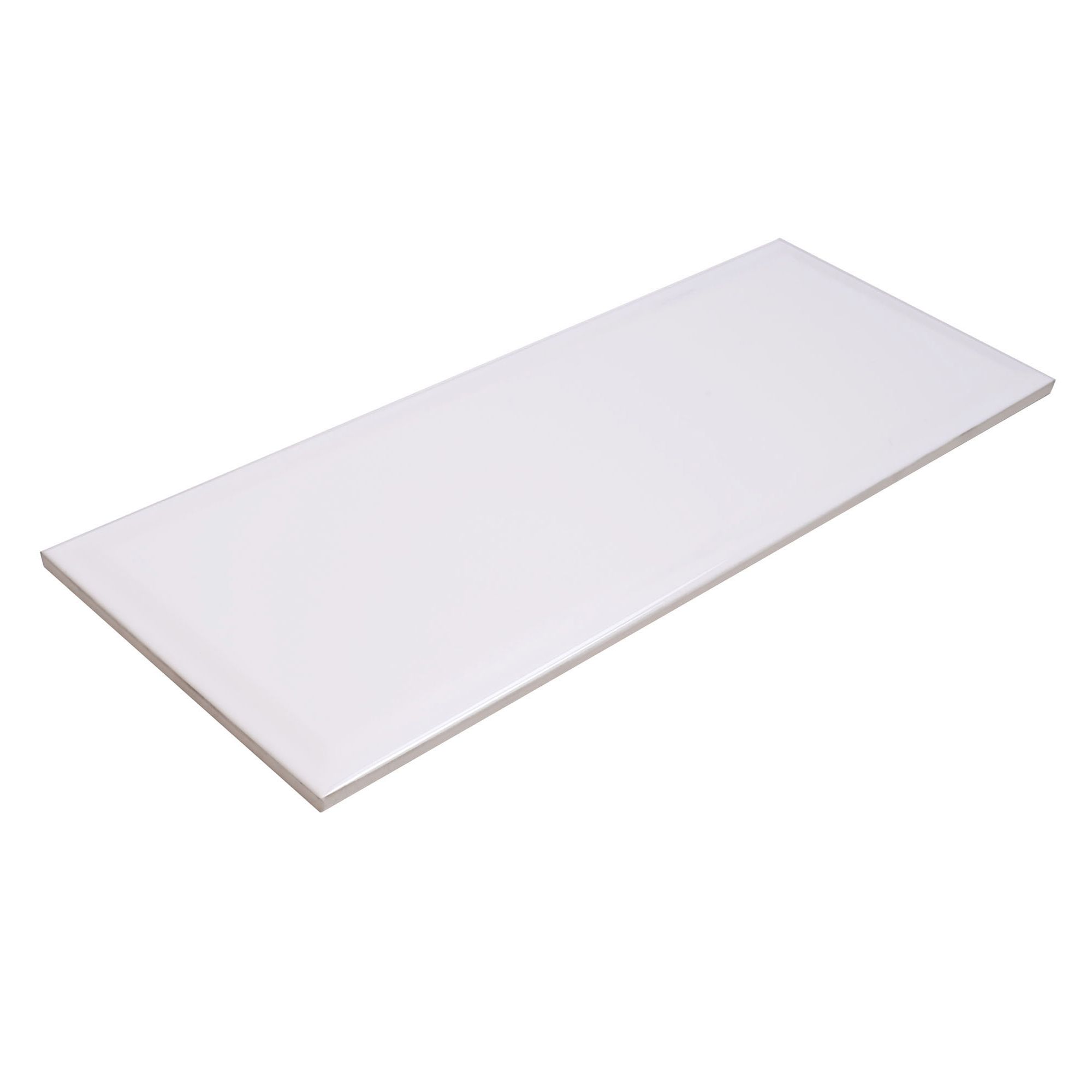 Johnson Tiles Bevel Winter Gloss Ceramic Indoor Wall Tile Sample