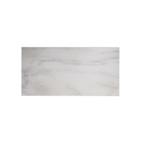 Johnson Tiles Bianco Taupe Satin Marble effect Ceramic Indoor Wall & floor Tile, Pack of 5, (L)600mm (W)300mm