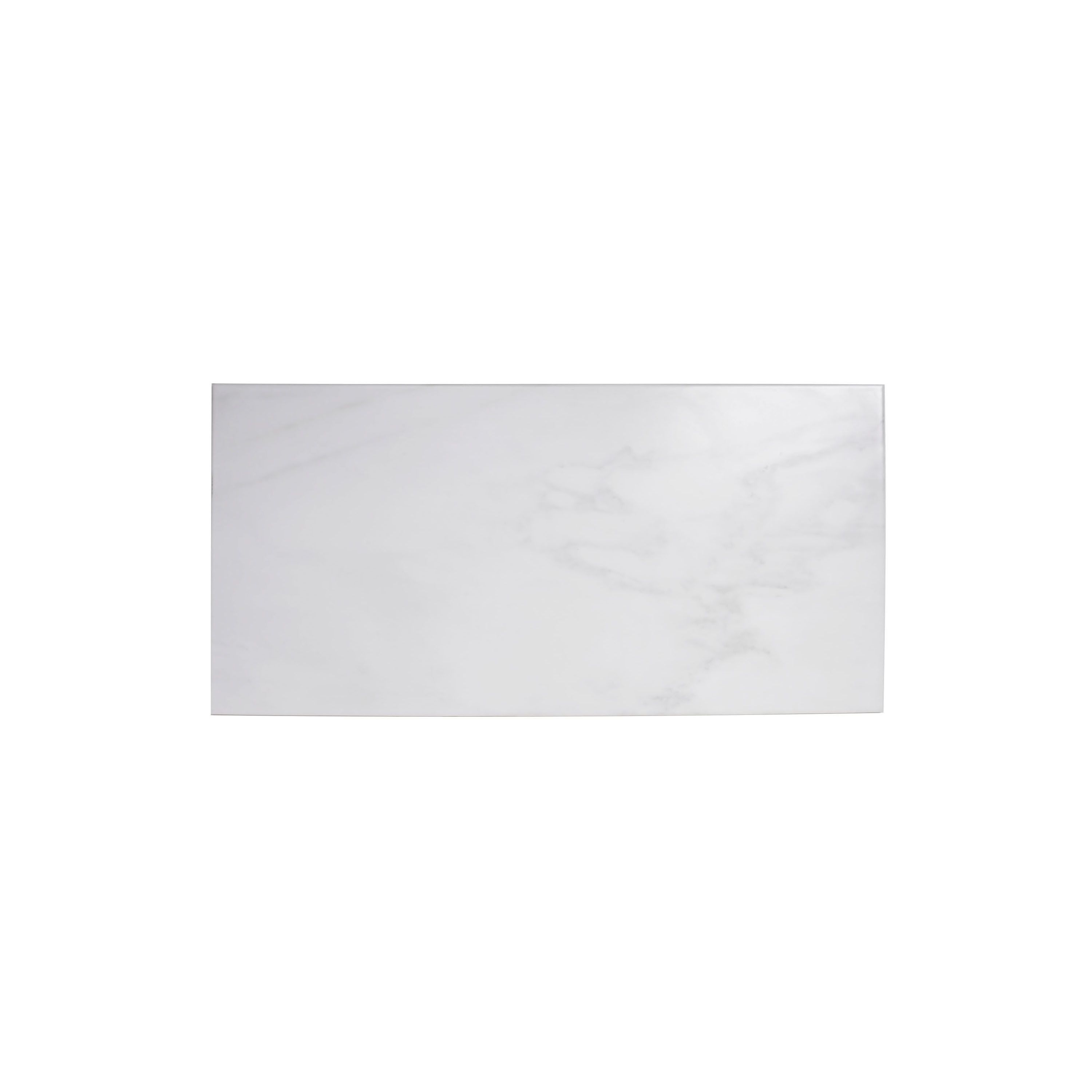 Johnson Tiles Bianco White Satin Marble effect Ceramic Indoor Wall & floor Tile, Pack of 5, (L)600mm (W)300mm
