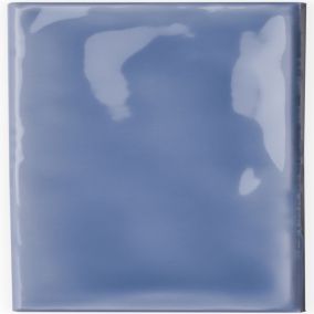 Johnson Tiles Iris Light blue Gloss Ceramic Indoor Wall Tile, Pack of 54, (L)245mm (W)75mm