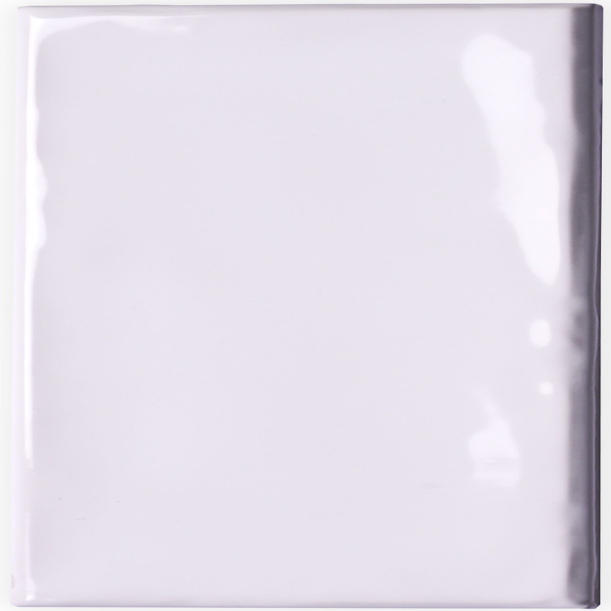 Johnson Tiles Iris White Gloss Ceramic Indoor Wall Tile, (L)245mm (W)75mm, 0.99m²