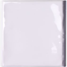 Johnson Tiles Iris White Gloss Ceramic Indoor Wall Tile, Pack of 54, (L)245mm (W)75mm