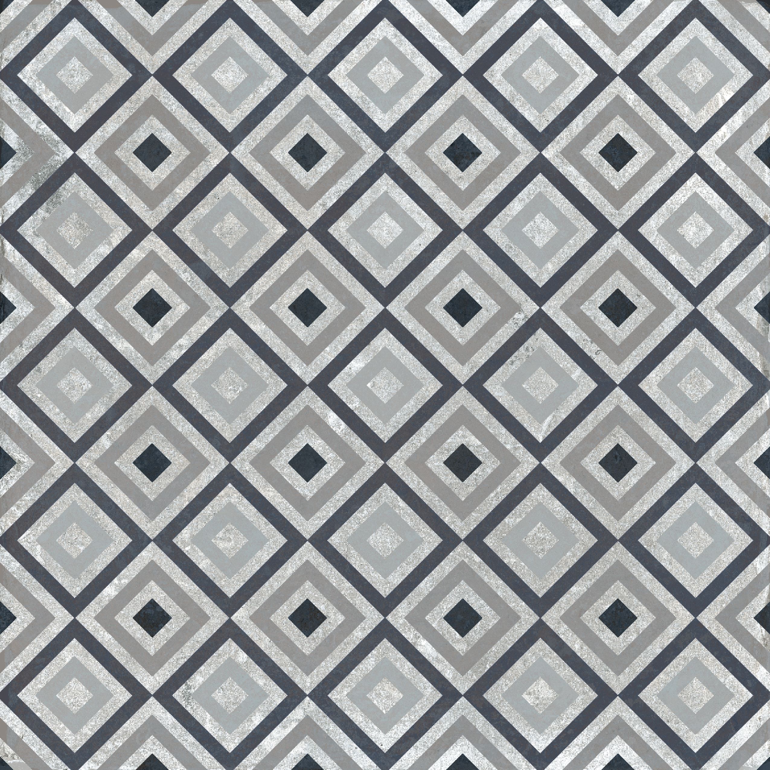 Johnson Tiles Matt Geometric Concrete effect Textured Porcelain Indoor ...