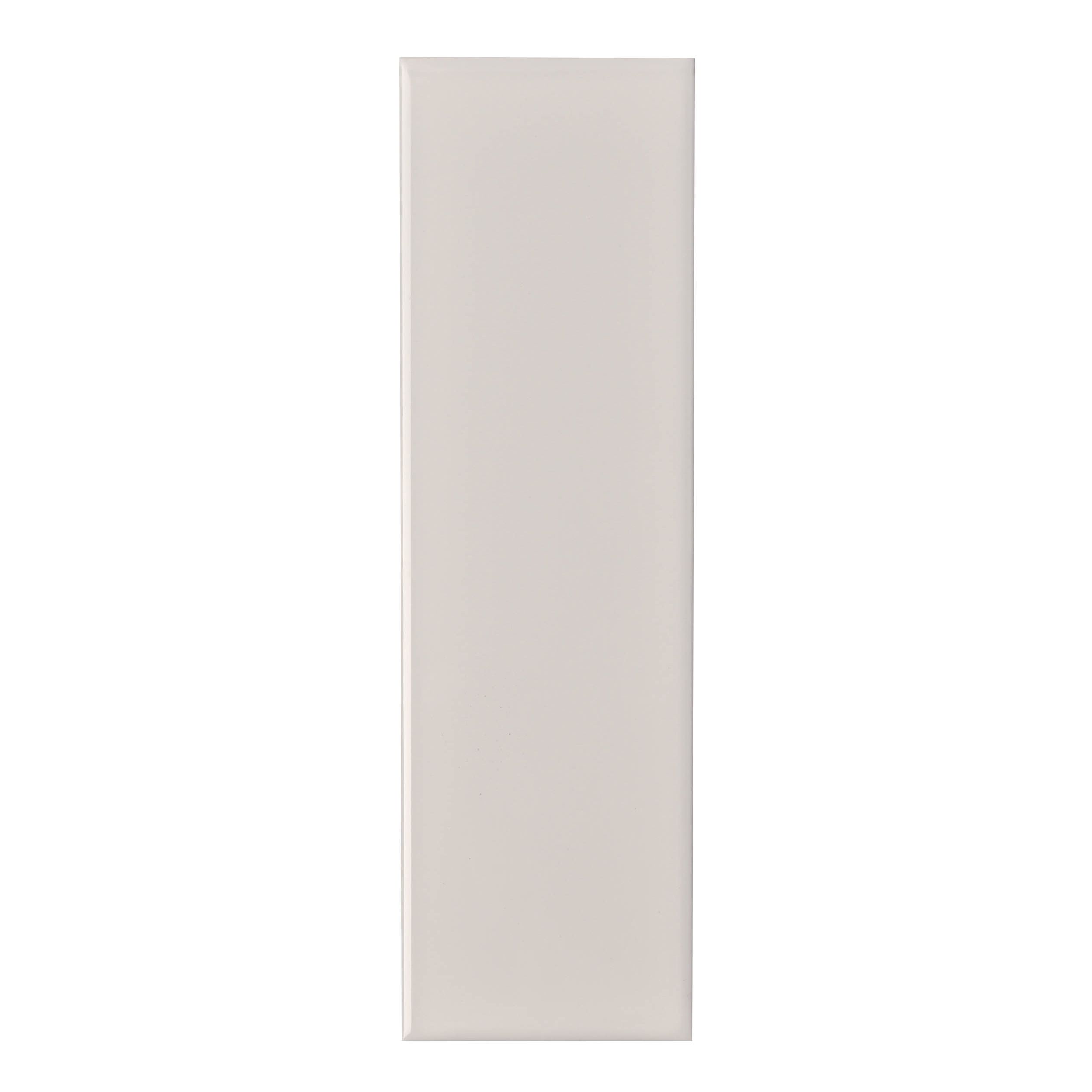Johnson Tiles Mayfair White Gloss Ceramic Indoor Wall Tile, Pack of 54, (L)245mm (W)75mm