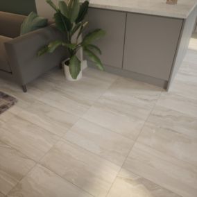 Johnson Tiles Orkney Grey Matt Stone effect Ceramic Indoor Wall & floor Tile, Pack of 5, (L)600mm (W)300mm