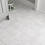 Johnson Tiles Savoy Matt Décor Concrete effect Textured Porcelain Indoor Wall Tile, Pack of 26, (L)200mm (W)200mm