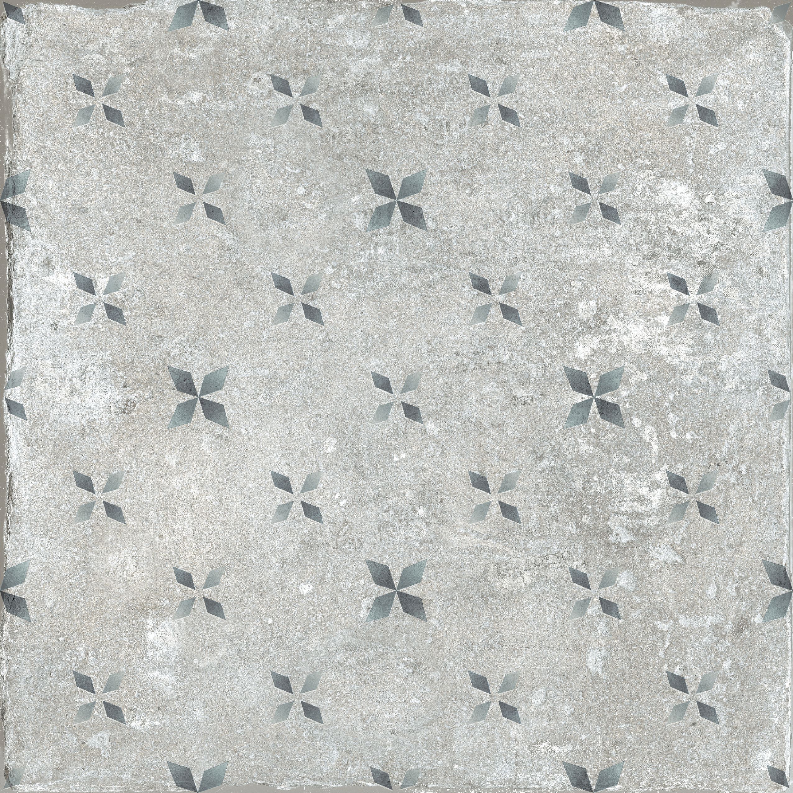 Johnson Tiles Savoy Matt Décor Concrete effect Textured Porcelain Indoor Wall Tile, Pack of 26, (L)200mm (W)200mm
