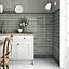 Johnson Tiles Savoy Matt Décor Concrete effect Textured Porcelain Indoor Wall Tile, Pack of 26, (L)200mm (W)200mm
