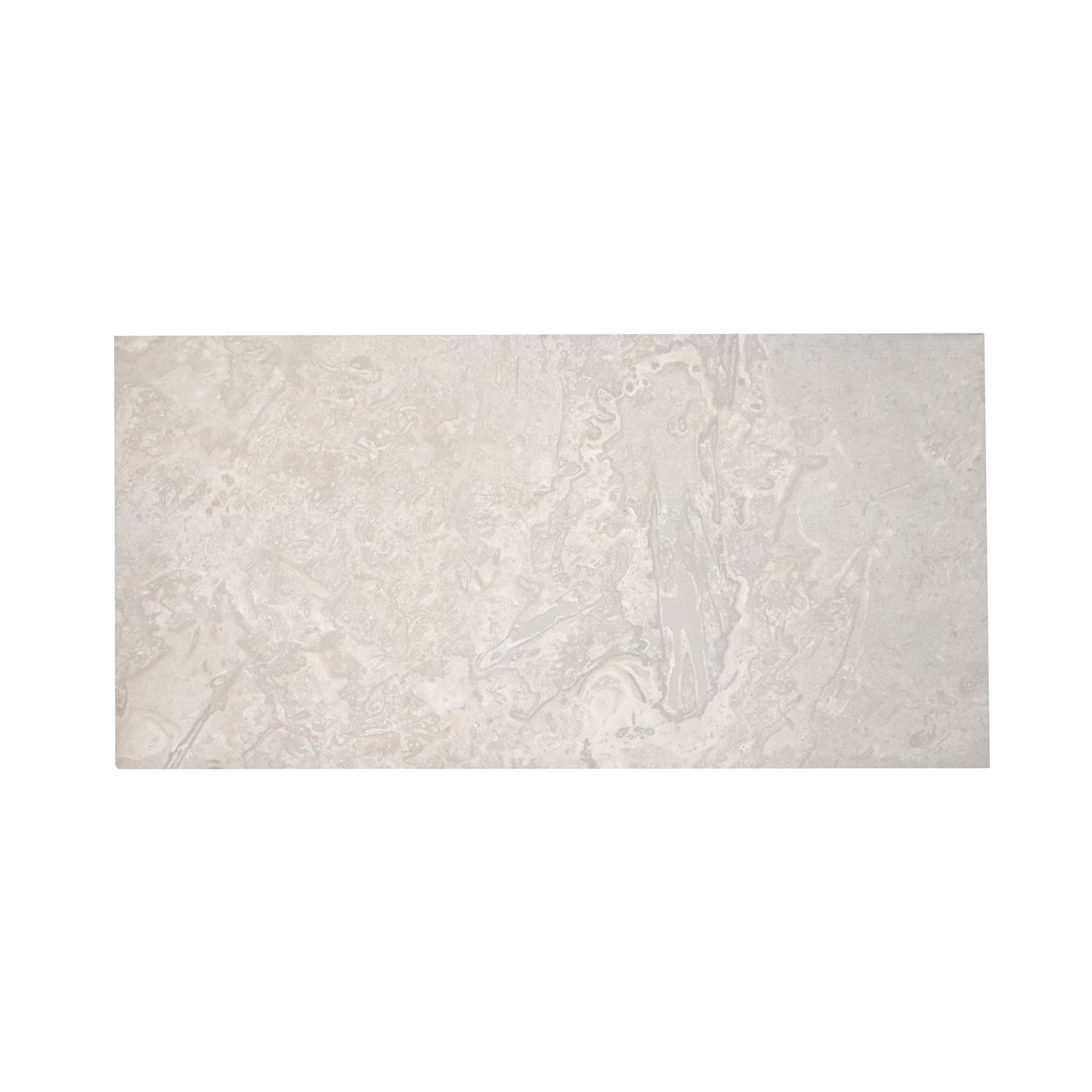 Johnson Tiles Spencer White Matt Natural Stone effect Ceramic Indoor Wall & floor Tile, (L)600mm (W)300mm, 0.9m²
