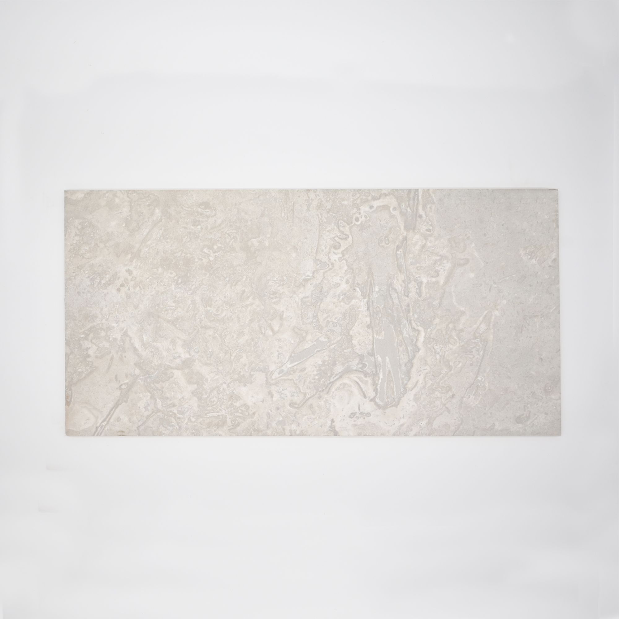 Johnson Tiles Spencer White Matt Natural Stone effect Ceramic Indoor Wall & floor Tile, (L)600mm (W)300mm, 0.9m²