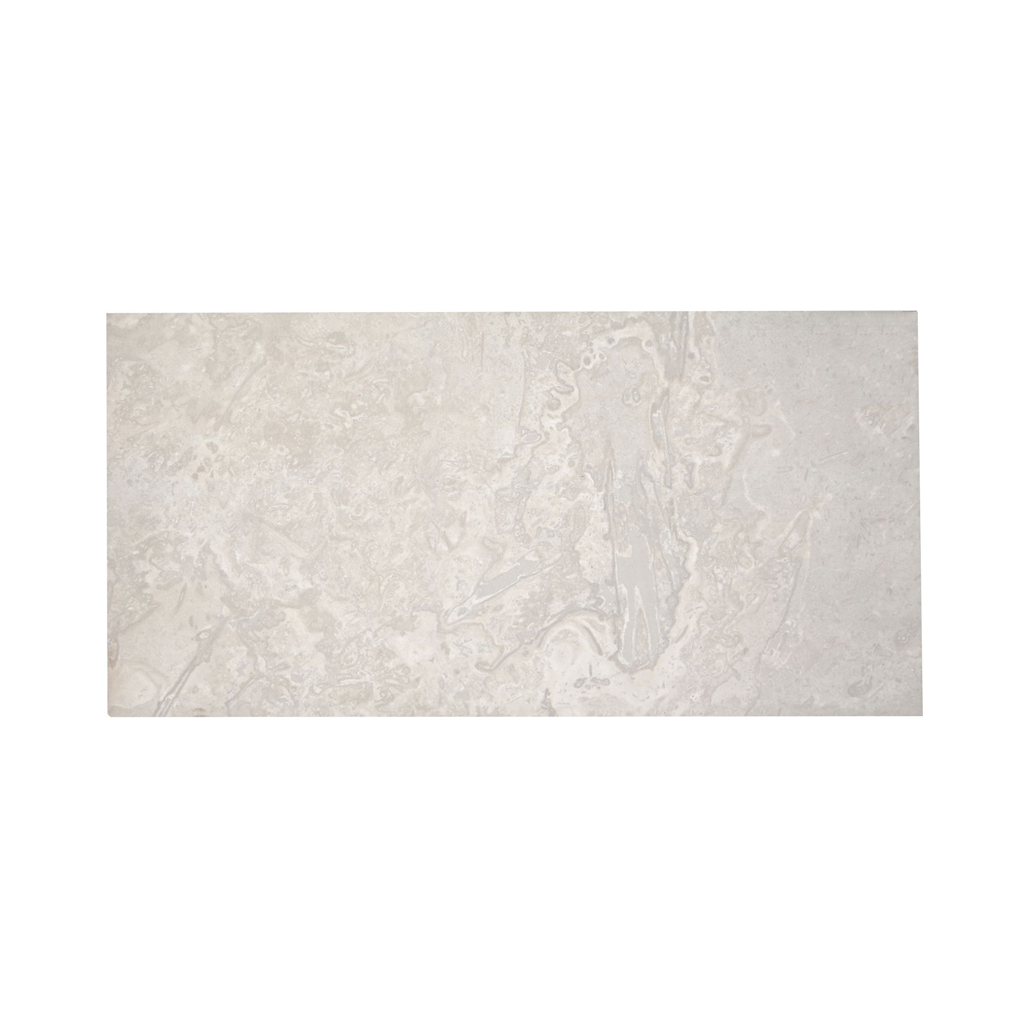 Johnson Tiles Spencer White Matt Natural Stone effect Ceramic Wall & floor Tile Sample