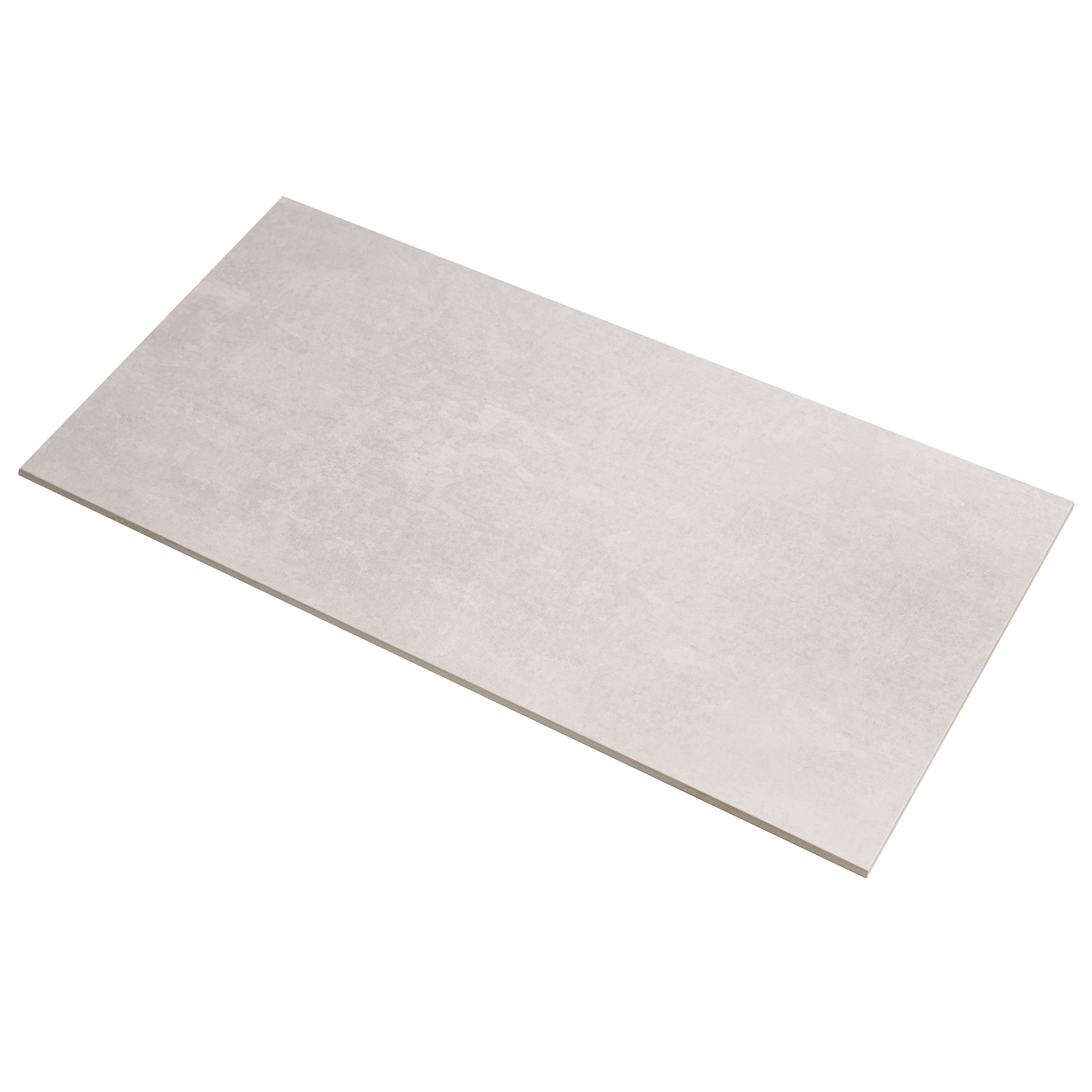 Johnson Tiles Urban Concrete White Matt Concrete effect Ceramic Indoor ...