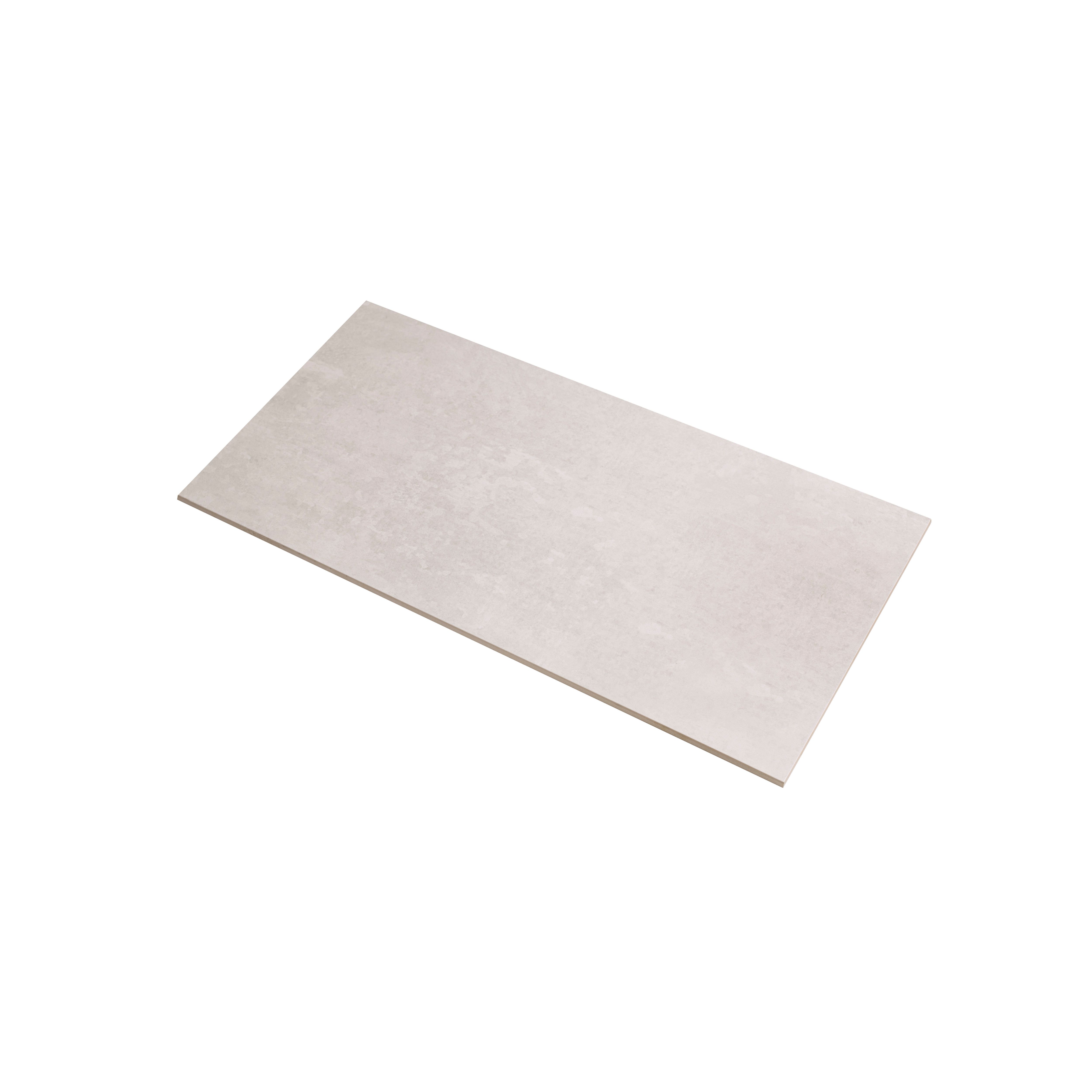 Johnson Tiles Urban concrete White Plain Ceramic Wall & floor Tile Sample - 3