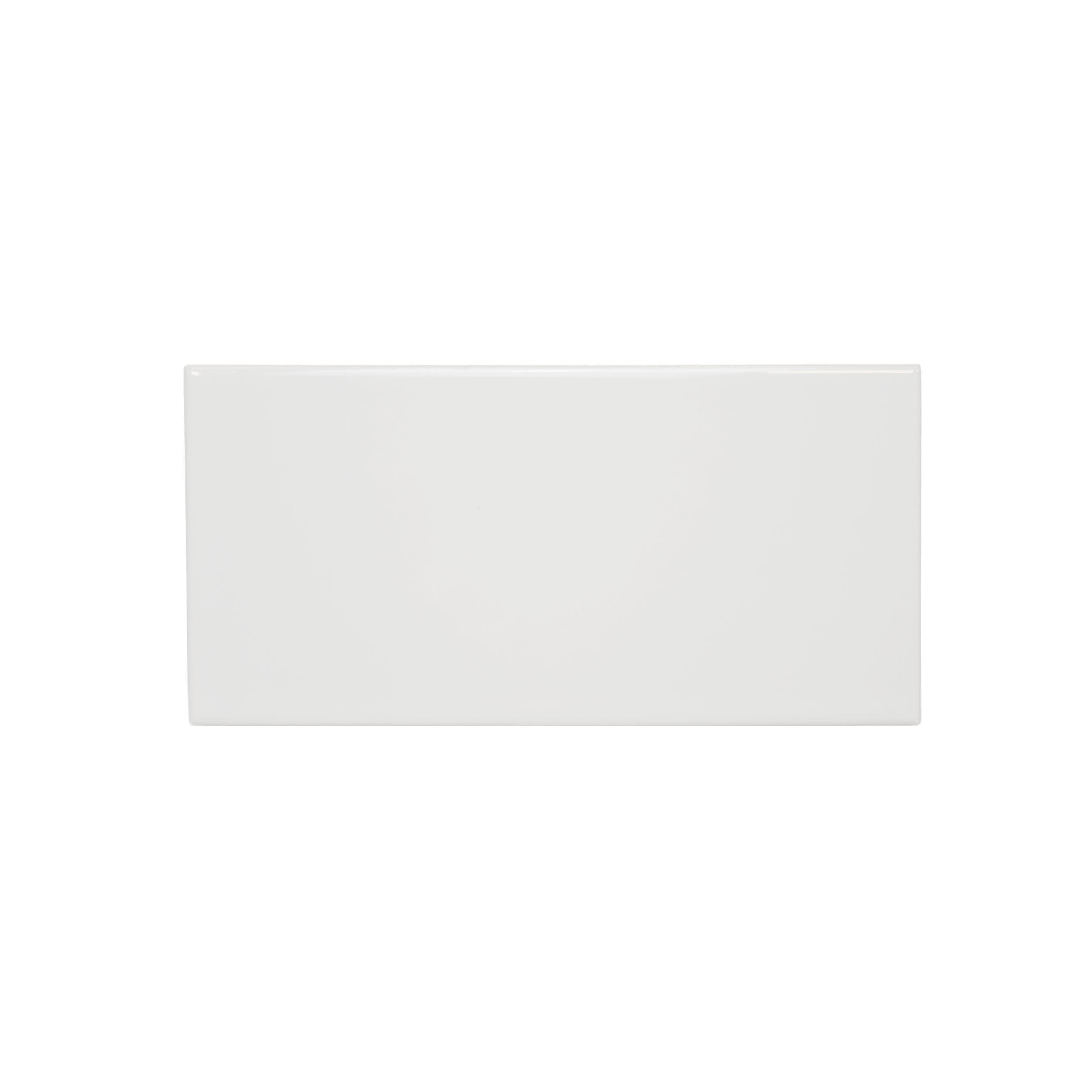 Johnson Tiles Veneto White Gloss Ceramic Indoor Wall tile, Pack of 50, (L)200mm (W)100mm