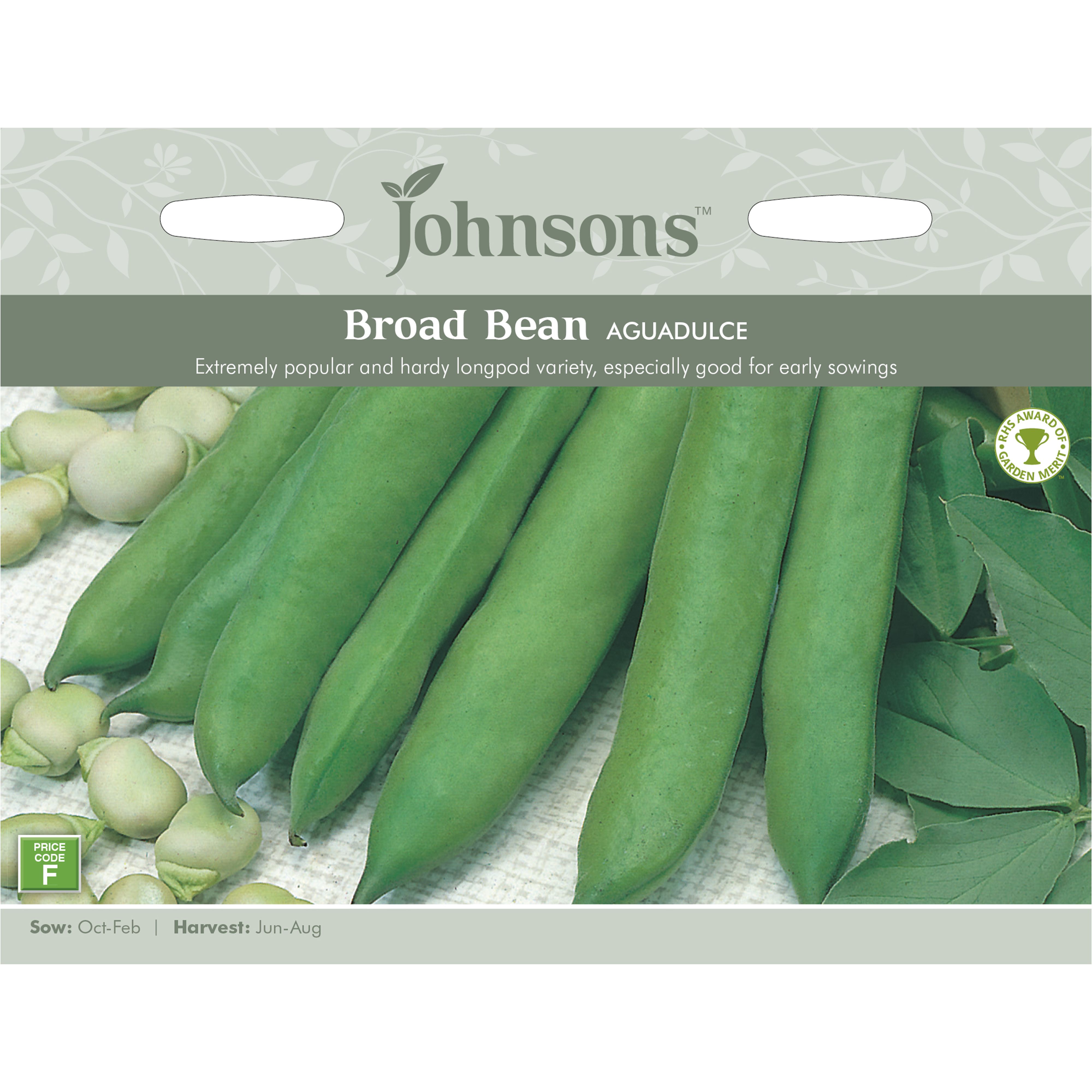 Johnsons Aguadulce Broad bean Broad bean Seeds