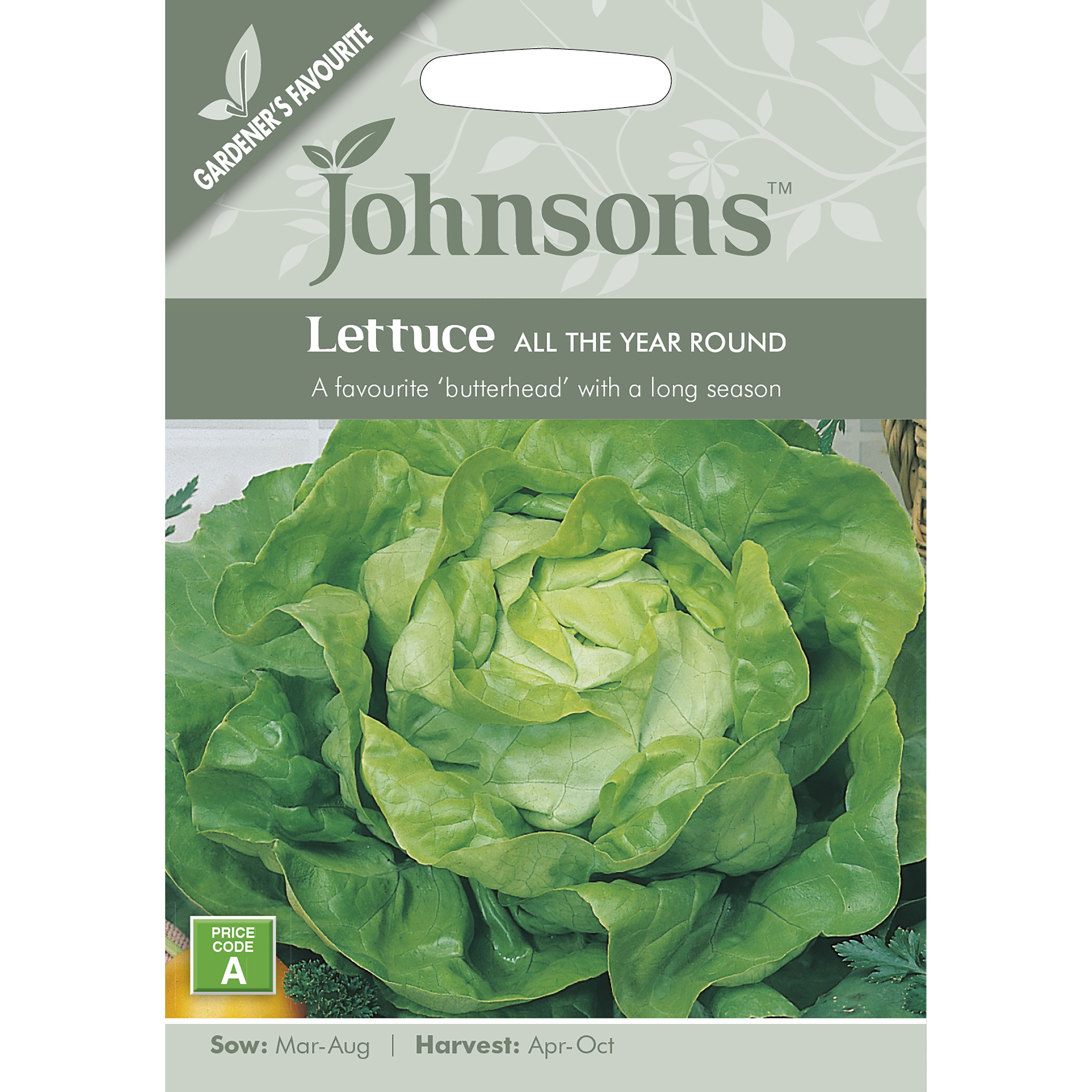 Johnsons All the Year Round Lettuce Seeds DIY at B&Q