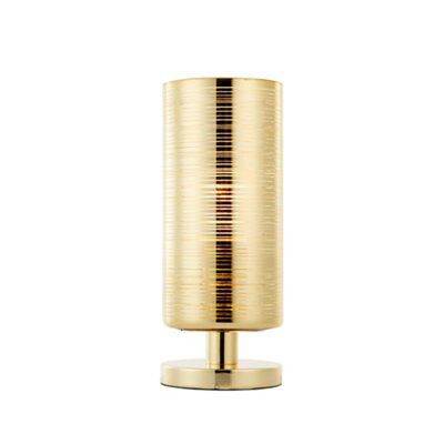 JoJo Matt Gold effect Cylinder Table lamp