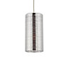 JoJo Pendant Glass & steel Chrome effect LED Ceiling light
