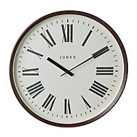 Jones Barber Contemporary Dark wood Quartz Clock