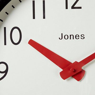 Jones clocks Soho Black Quartz Clock