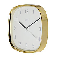 Jones Contemporary Brass effect Quartz Clock