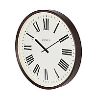 Jones Contemporary Dark wood Quartz Clock