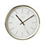 Jones Contemporary Gold effect Quartz Clock