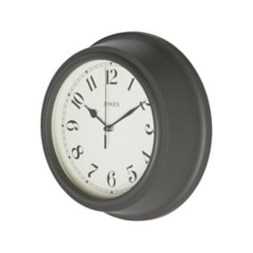 Jones Contemporary Grey Quartz Clock