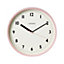 Jones Dime Contemporary Pink Quartz Clock