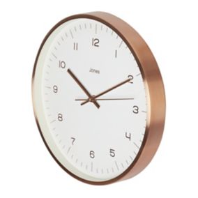 Jones Fame Copper effect Clock