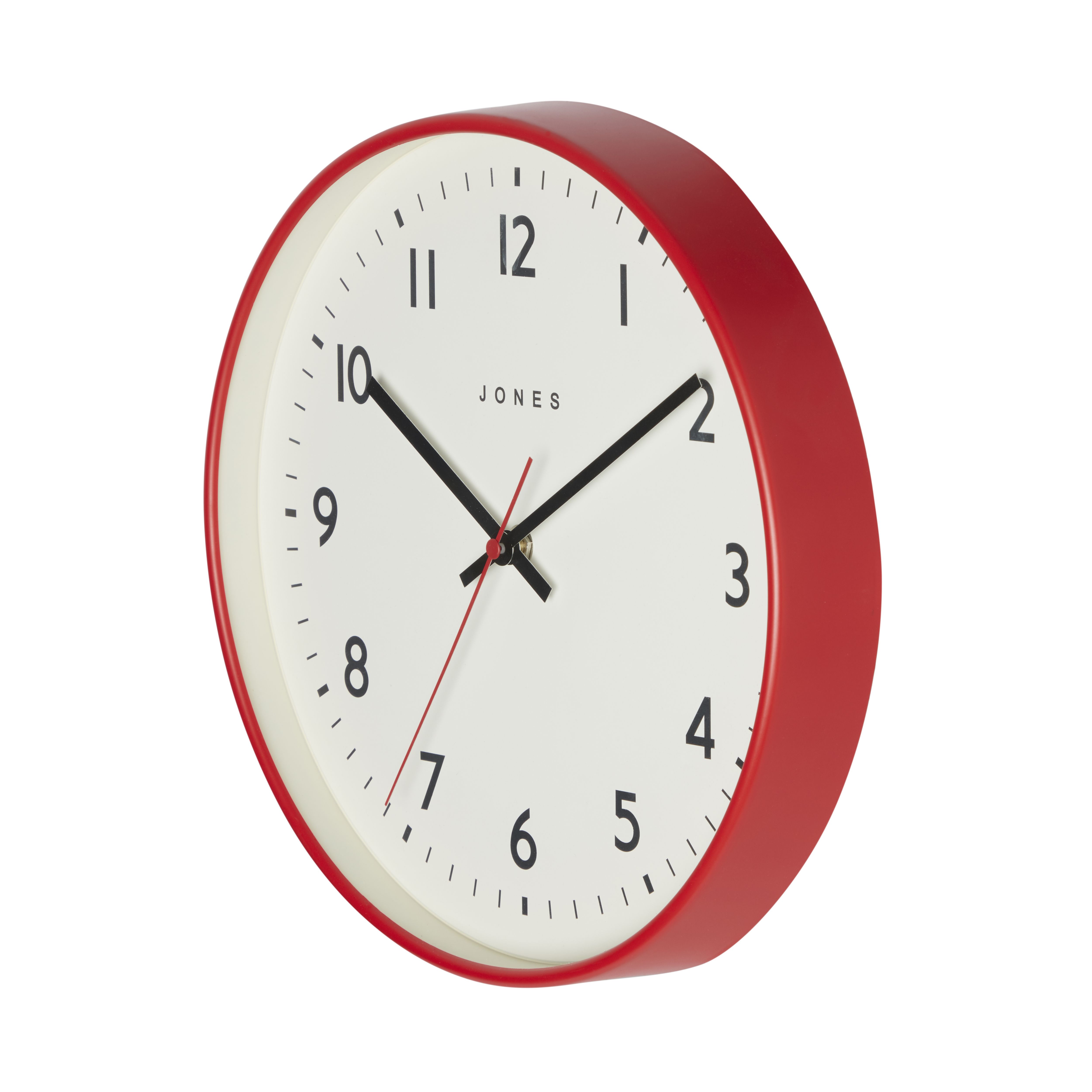 Jones Jam Contemporary Red Quartz Clock DIY at B&Q