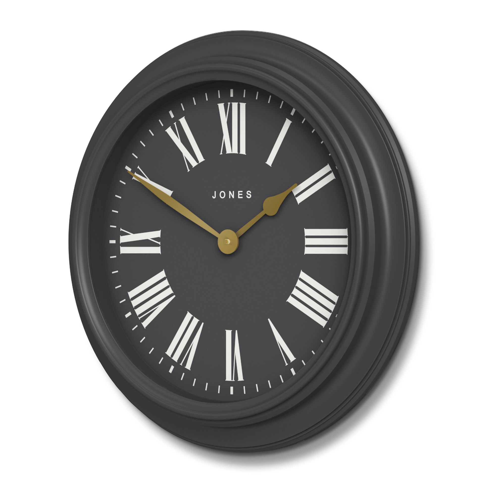 Jones Opera house Contemporary Grey Quartz Clock DIY at B&Q