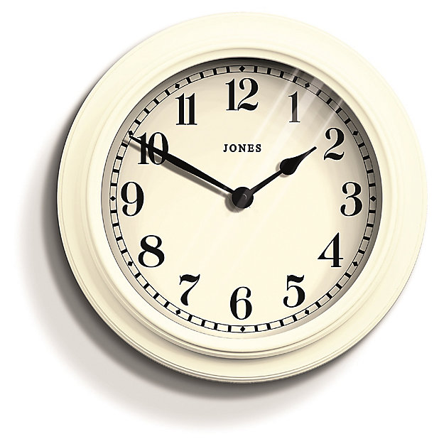 Jones Opers Linen White Clock Diy At B Q, Outdoor Garden Clocks B Q